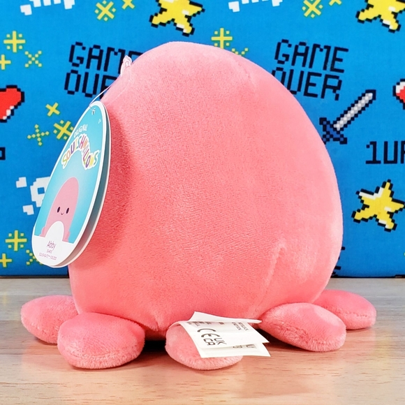 Squishmallow Abby the Pink Octopus 5" UltraSoft Stuffed Sealife Plush Toy NWT - Picture 5 of 12